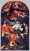 la Vergine appare ai Santi Luca e Caterina